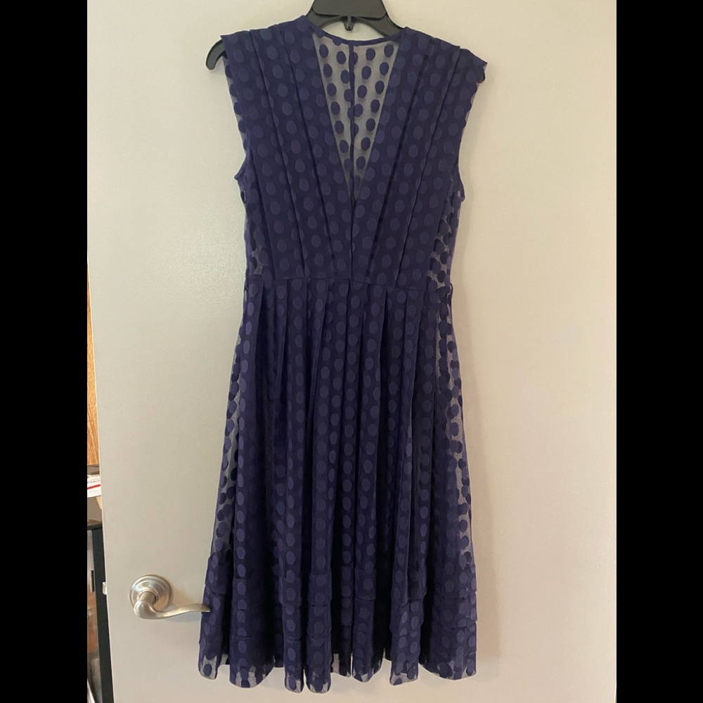 Beautiful navy Anthropologie cocktail dress